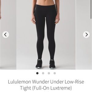 Lululemon wunder under full-on luxtreme size 8